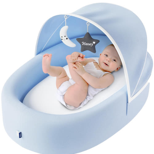 Premium Baby Lounger - Must Have Baby Bassinet for Newborn, Infant and Toddler - Baby Nest Lounger - Baby Shower - Baby Registry - Lemon Meringue
