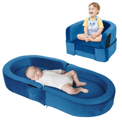linor Toddler Travel Bed, 2-in-1 Travel Toddler Bed Chair, Removable And Washable Portable Toddler Bed | Wayfair