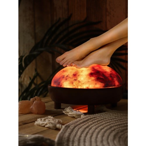High Quality Himalayan Salt Detoxer, Heat Therapy, Foot/Hand Detoxer, Dome Shaped Lamp, Ambient Lighting, 2 Bulbs included - Warmer Dome