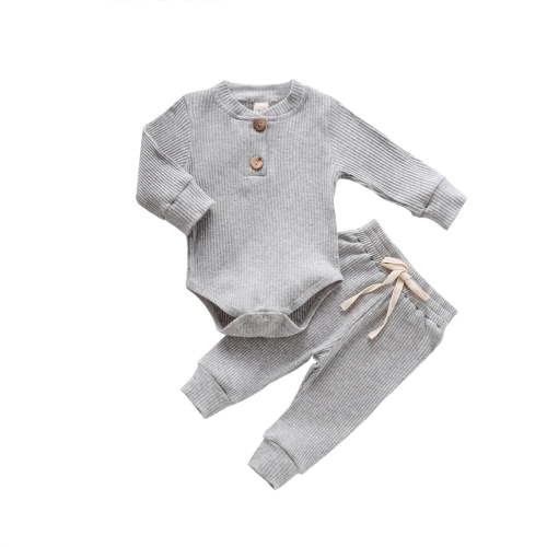 jaweiw Baby Girl Boy Fall Clothes 3 6 12 18 24 Months Outfits Long Sleeve Knitted Cotton Romper Pants Winter Sets