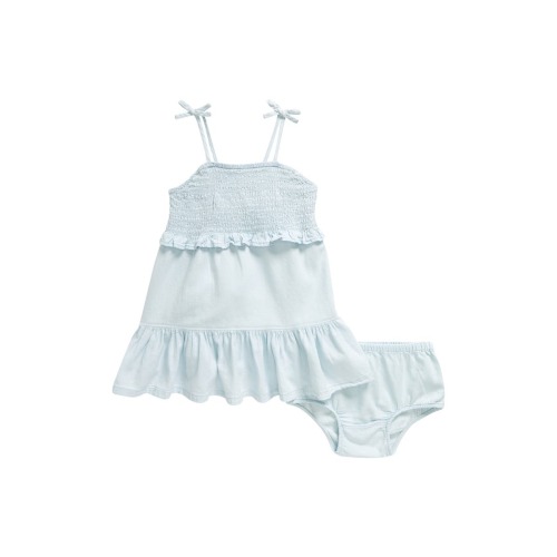 Smocked Bow Strap Dress & Bloomers (9M)