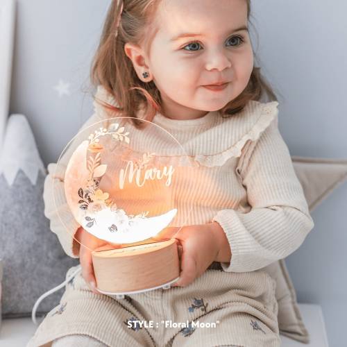 Baby Girl Gift, Personalized Night Light for Kids, Custom Night Light, Infant Gift, Personalized Lamp, Name Night Light