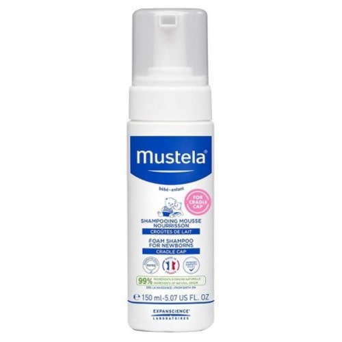 Mustela Newborn Baby Foam Shampoo For Cradle Cap - 5.07 Fl Oz