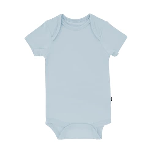 KYTE BABY Short Sleeve Unisex Baby Bodysuits, Rayon Made From Bamboo Material