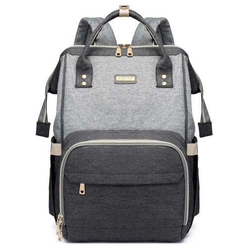 Diaper Bag Backpack for Women, Baby Bags for Girls,Diaper Bag with Changing Pad, and Insulated Pockets (Dark Grey +Light Grey)