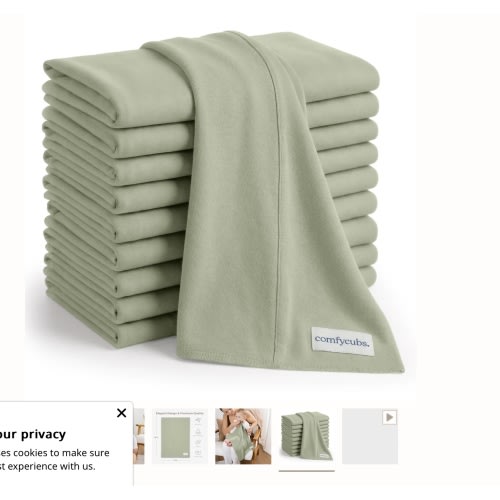 Organic Cotton Burp Clothes