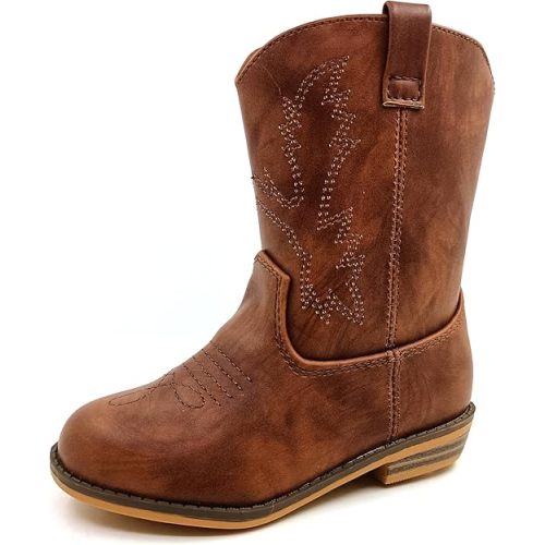 ICEBIRDS Little Kid's and Toddler Western Cowboy Boot
