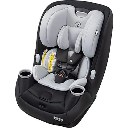 Maxi-Cosi Pria All-in-One Convertible Car Seat, rear-facing, from 4-40 pounds; forward-facing to 65 pounds; and up to 100 pounds in booster mode, After Dark