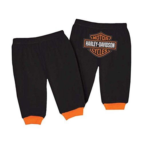 Harley-Davidson Baby Boys' Interlock Bar & Shield Logo Pants, Black 4050601