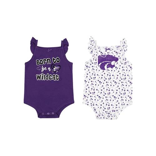 Colosseum K-State Wildcats Baby Purple Hopper 2pk Set One Piece