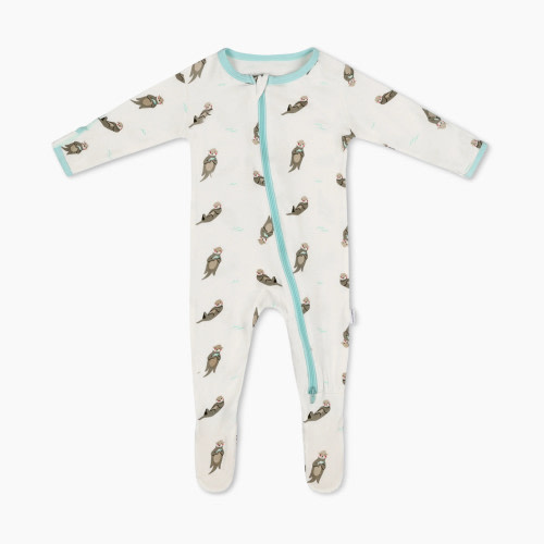 Bamboo Little Bamboo Footie - Otter, 3-6 M