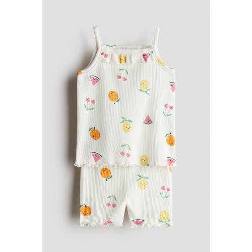2-PIECE RIBBED COTTON SET