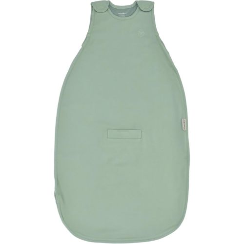 Woolino 4 Season Sleep Sack - Ultimate Merino Wool Sleeping Bag - Two-Way Zipper Adjustable Universal Size Sleep Sack for Baby (2-24 Months) - Aloe