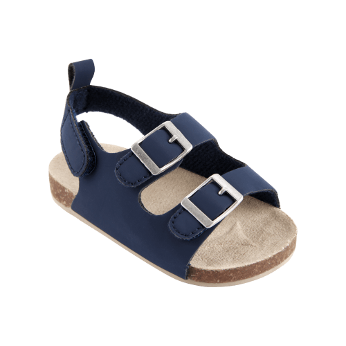 Baby Buckle Faux Cork Sandals - Navy - Carter's | Carter's