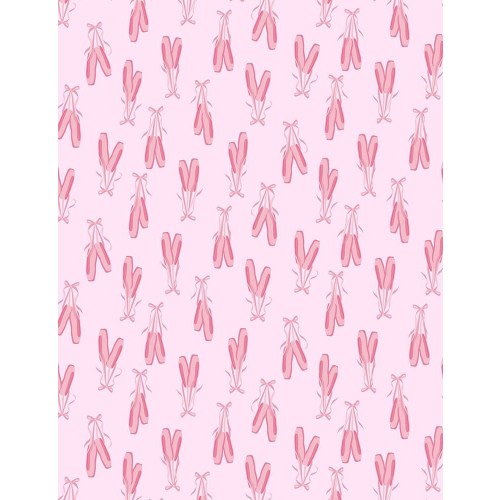 Pink Ballet Slippers Crib Sheet/ Ballet Slipper Crib Sheet/ Pink Ballet Slippers Changing Pad Cover/ Pink Sheet/