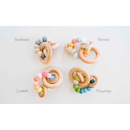 Saturn Ring Wooden Baby Teether