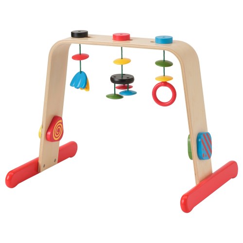 LEKA Baby gym - birch/multicolor