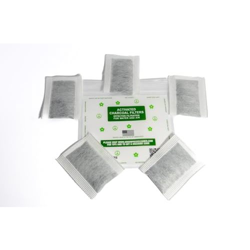 Green Piece® Diaper Pail Deodorizer - Compatible with the Diaper Genie - Activated Charcoal Made by Green piece (Pack of 4 plus + free one)