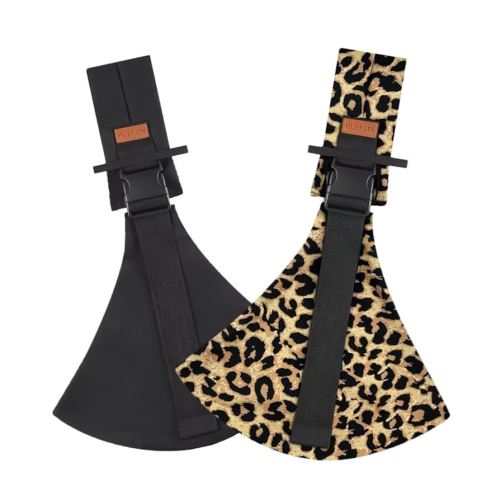 2 Packs Toddler Carrier,Baby Sling Carrier,Baby Sling,Lightweight, Portable, Ergonomic-Designed, Travel-Friendly, Secure & Safe Baby Carriers(Black+Leopard Print)