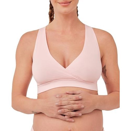 Pack Organic Cotton Maternity Nursing Bralette for Breastfeeding - Stretchy, Wireless