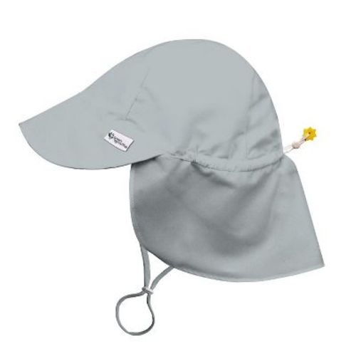 Green Sprouts Baby/toddler Upf 50+ Eco Flap Hat - Blue - 0/6 Months