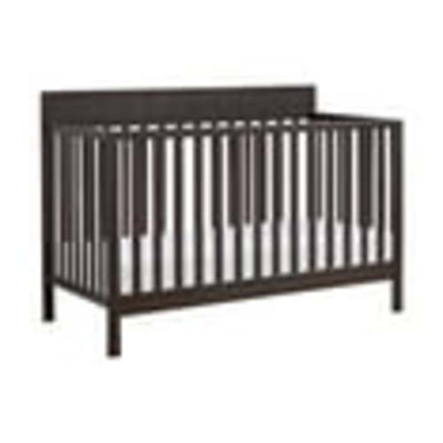 Oxford Baby Logan 4-in-1 Convertible Crib, Espresso Brown, GREENGUARD Gold Certified, Wooden Crib