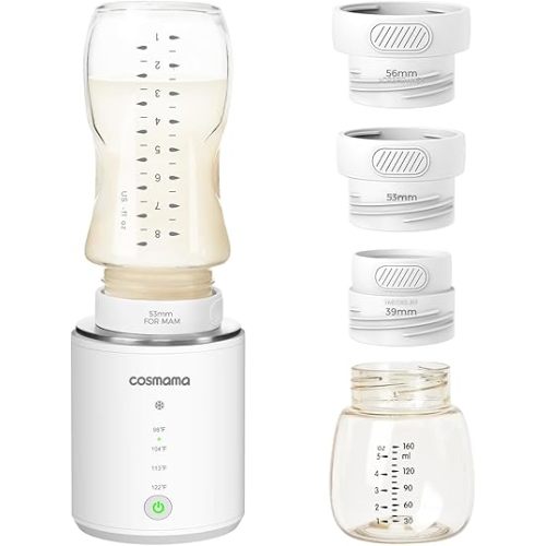 Portable Bottle Warmer for Travel, Comes with A Feeding Bottle,Warmer with Fast Heating, Safety Material Baby Bottle Warmer, Rechargeable Bottle Warmer for Breastmilk