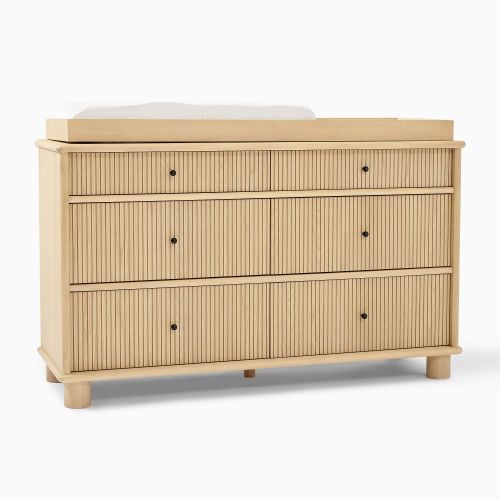 Elora 6-Drawer Wide Dresser with Removable Topper (56")