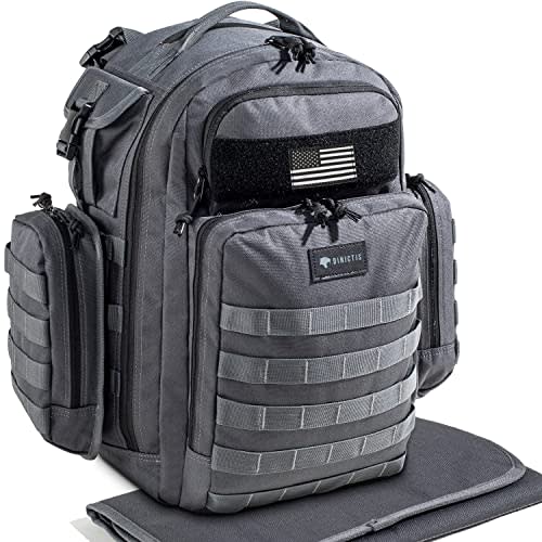 Dinictis Dad Diaper Bag, Mens Diaper Bag Backpack with Diaper Changing Mat, Military Diaper Backpack