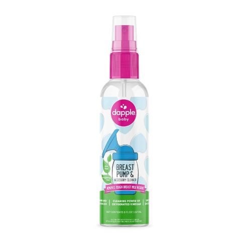 dapple Breast Pump Cleaner Spray Baby, 8 Fl Oz Bottle, Unscented, Plant Based & Hypoallergenic - Removes Milk Residue - Easy Rinse Formula With Oxygenated Vinegar