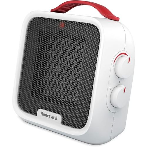 Honeywell UberHeat 5 Ceramic Space Heater for Small Rooms, White