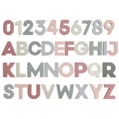 Mushie | Letters and Numbers Bath Play Set