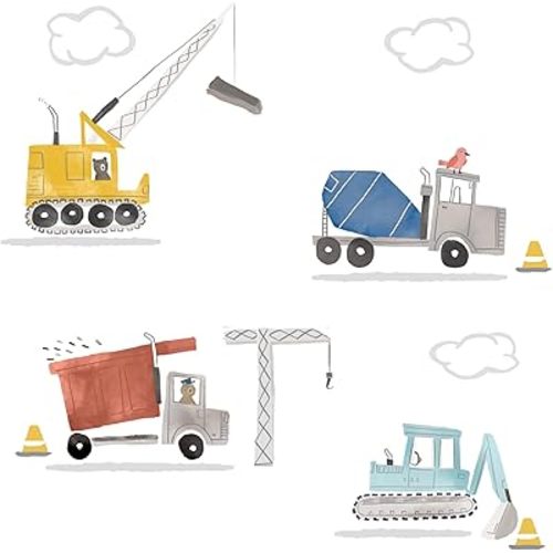 Bedtime Originals Construction Zone Trucks Wall Decals/Stickers