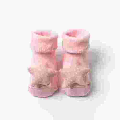 Wancir Baby Socks Slipper Socks Winter Warm Non-Skid Grip Socks Anti Skid Kids Newborn Soft Cute Cotton Bear Toddler Socks