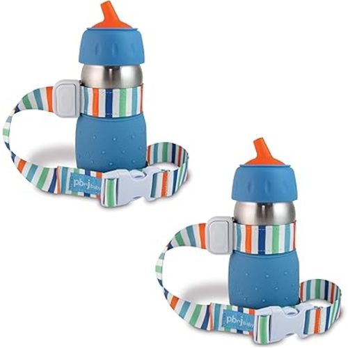 PBnJ Baby SippyPal Sippy Cup Holder Strap Leash Tether (Beach 2-Pack)
