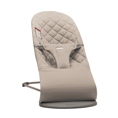 BabyBjorn Bouncer Bliss, Woven, Classic quilt, Sand Grey