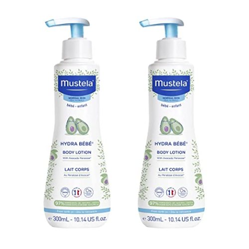 Mustela Hydra Bebe Body Lotion - Daily Moisturizing Baby Lotion with Natural Avocado, Jojoba & Sunflower Oil – Various Sizes