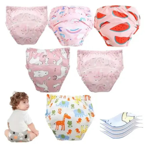Upairy Potty Training Underwear, Upairy Training Pants, Unisex Toddler Pee Pant, Toilet Trainings Pants Breathable (I,Medium)