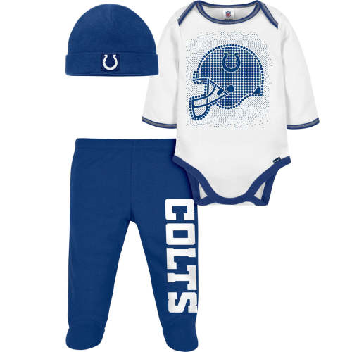 3-Piece Baby Boys Colts Bodysuit, Footed Pant, & Cap Set – Gerber Childrenswear