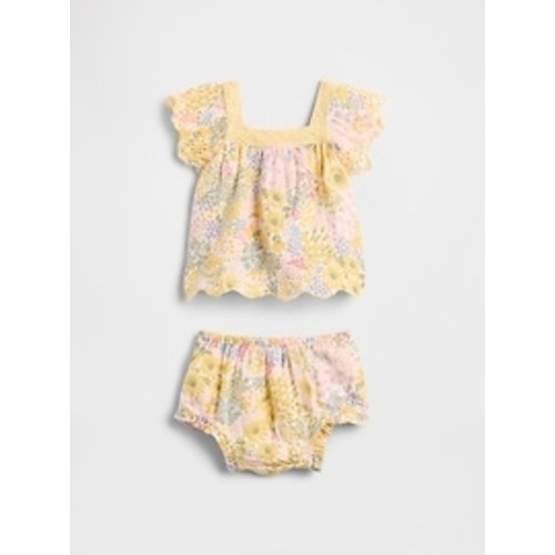 Baby Cotton Gauze Floral Outfit Set | Gap