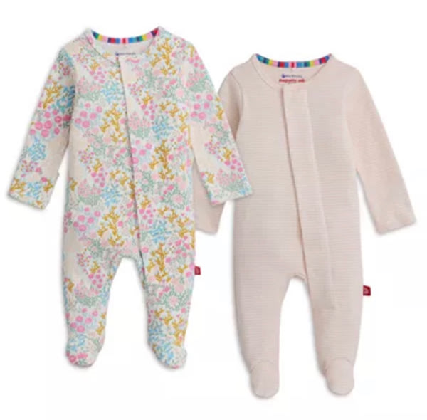 Girls' Cotton Footie Two-Pack Bundle - Baby