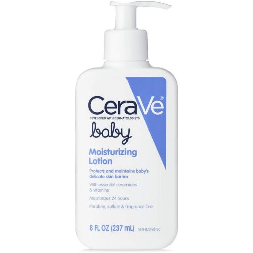 CeraVe Baby Lotion | Gentle Baby Skin Care with Hyaluronic Acid | Paraben and Fragrance Free | 8 Ounce