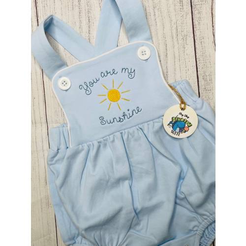 Embroidered You are my sunshine sunsuit,You are my Sunshine bubble,baby boy sunshine outfit,boy girl sun outfit,toddler,baby shower gift