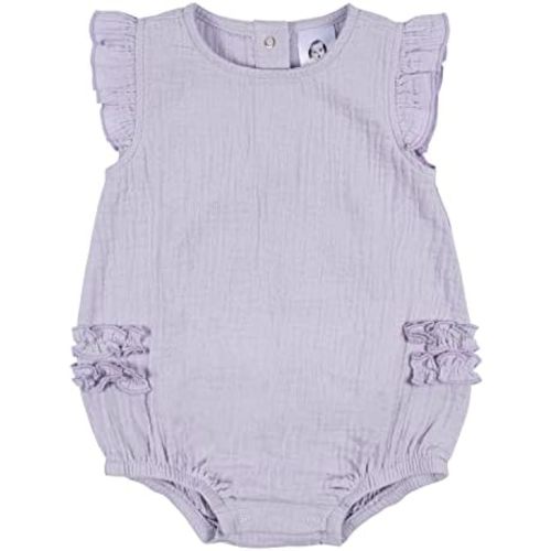 Gerber Baby Girls' Sleeveless Ruffle Romper