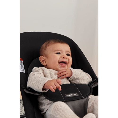 BabyBjörn Bouncer Balance Soft, Cotton, Black/Dark Gray - Black/Dark Grey