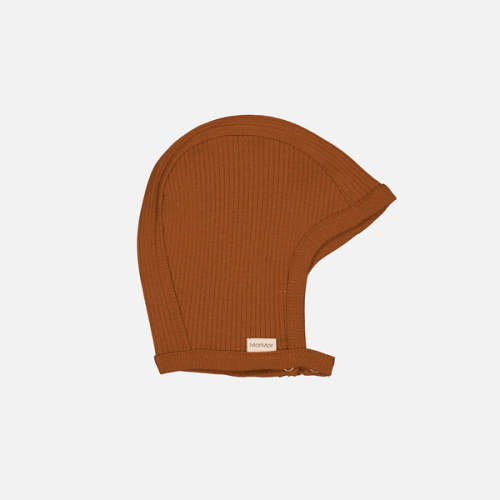 Baby Cotton/Modal Rib Bonnet - Spiced Caramel
      
      
       – MamaOwl