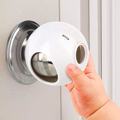 EUDEMON 6 Pack Baby Safety Door Knob Covers Door Knob Locks