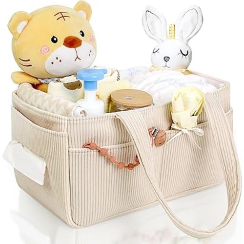 Diaper Caddy,Diaper Caddy Organizer, Stylish Storage Basket for Newborn Essentials