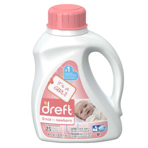 Dreft Stage 1: Newborn Liquid Laundry Detergent, 25 Loads 40 fl oz