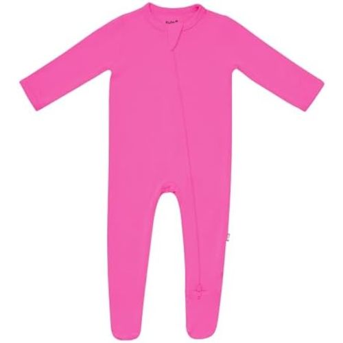 KYTE BABY Unisex Zipper Closure Footies, Rayon Made From Bamboo, 0-24 Months